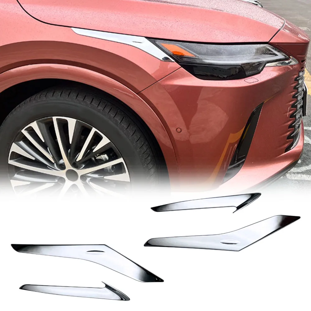 

For Lexus Lexus RX 350H/500H 2023 Exterior Front Headlight Lamp Cover Garnish Strip Eyebrow Eyelid Cover Trim Sticker