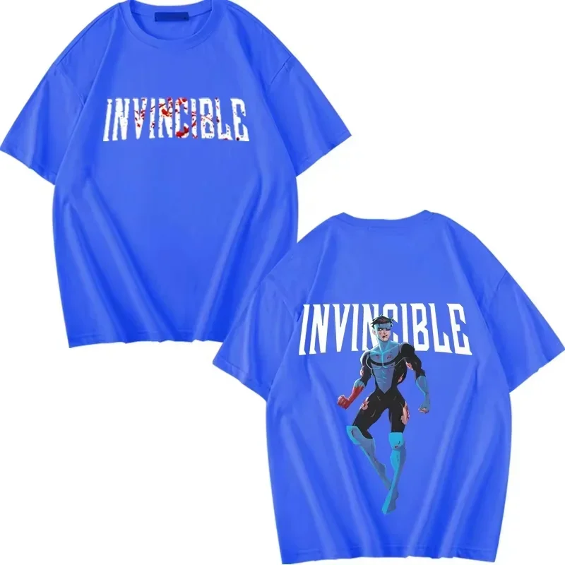 2026 Sommer Bestseller „Invincible Hero“ Themen-Outdoor-Freizeit-Trendiges Herren-Kurzarm-T-Shirt Y2K – Detail 5