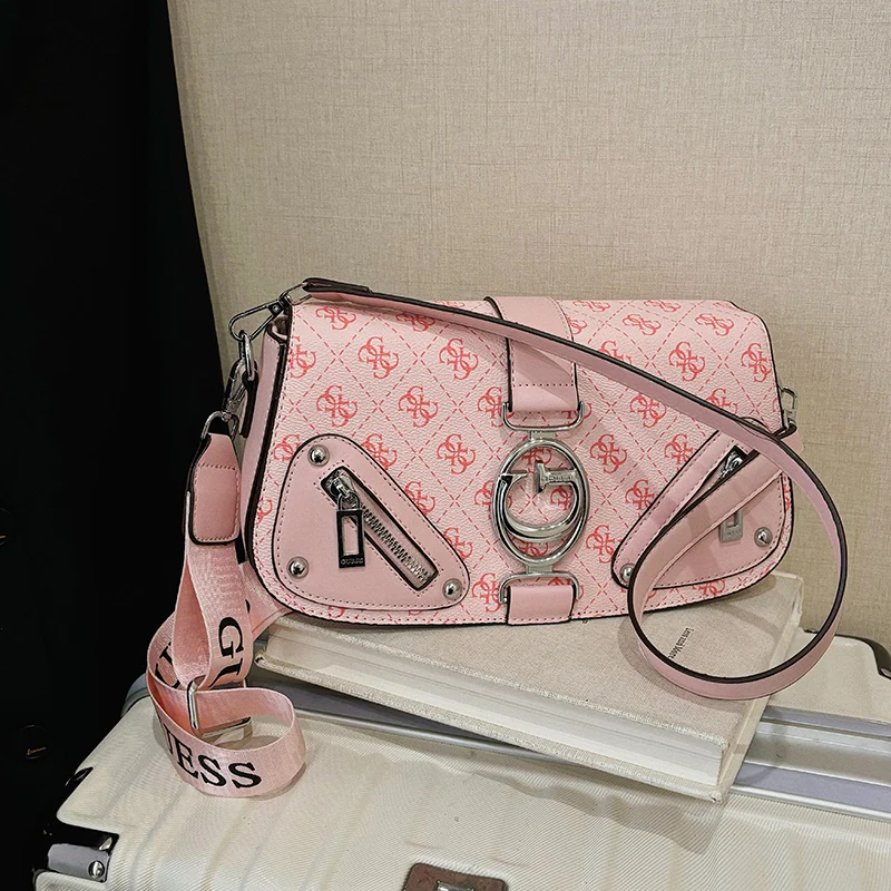 حقيبة كتف جلدية أنيقة للنساء حقيبة يد كروس مصممة بمحفظة أنيقة للسيدات فاخرة