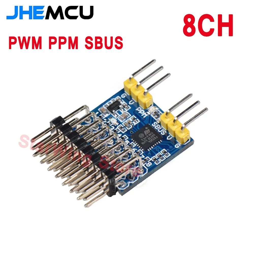 

JHEMCU 8CH Receiver PWM PPM SBUS 32bit Encoder Signal Conversion Module Converter input voltage 3.3-20V For RC Airpanle Drone