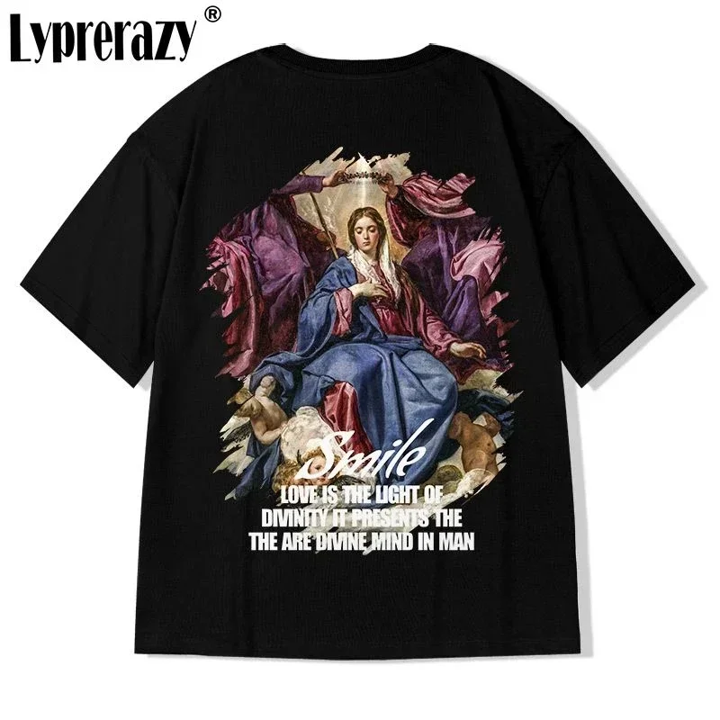 Lyprerazy New Oversize Streetwear Men Tshirt Hip Hop Cusual T Shirt Harajuku Cotton Short Sleeve T-Shirt Summer Tops Tees