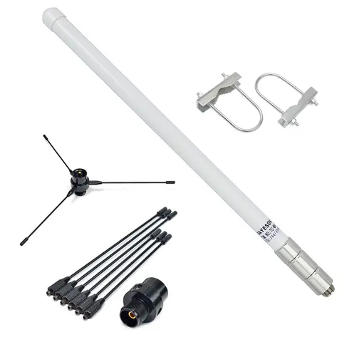 Antenne double bande VHF UHF en fibre de verre 144/430MHz SO239, Base de Radio Mobile pour dispositif de Radio amateur, répéteur, émetteur-récepteur Mobile