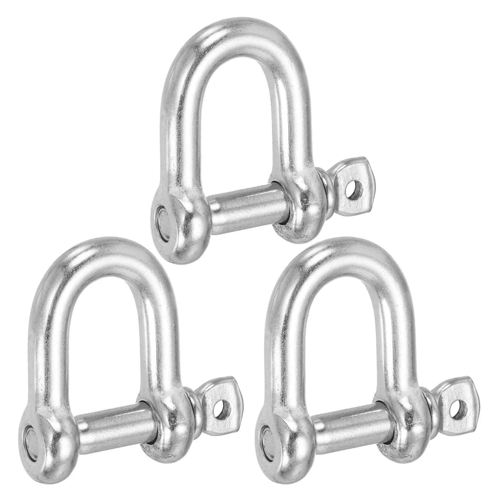 1PC M10 Shackles, Heavy-Duty D-Shaped Shackle Lock Clamps, Constructed of Carbon Steel, Suitable for Vehicle Recovery, Boats