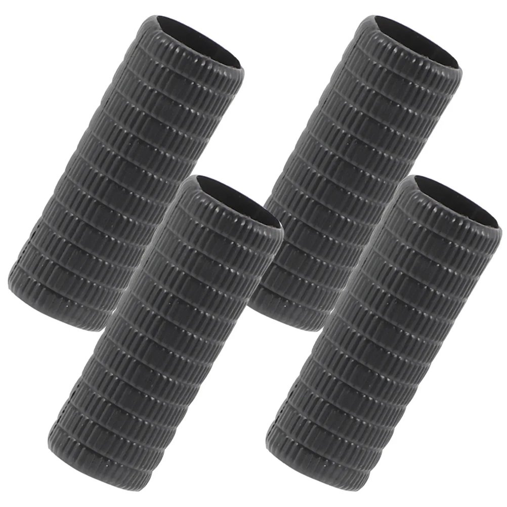 4 قطع من أكمام قوس الكمان مع سطح مطاطي غير قابل للانزلاق، تصميم سميك مريح لقبضة محسنة واستخدام قوس الكمان طويل الأمد #3