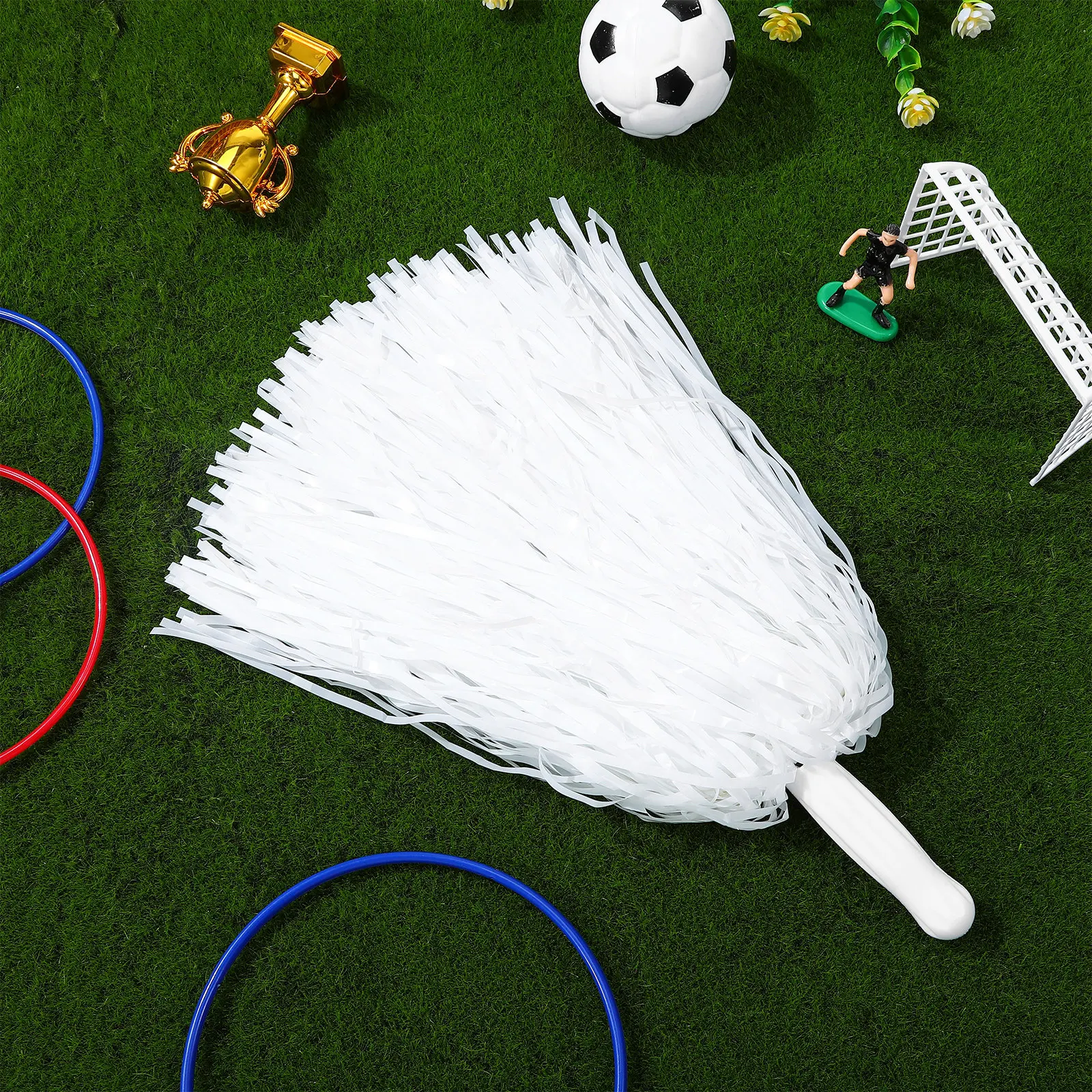 12 Pcs Cheerleading Hand-held Flower Poms Cheerleader Cheerleaders Dance Bouquets Cheering Props