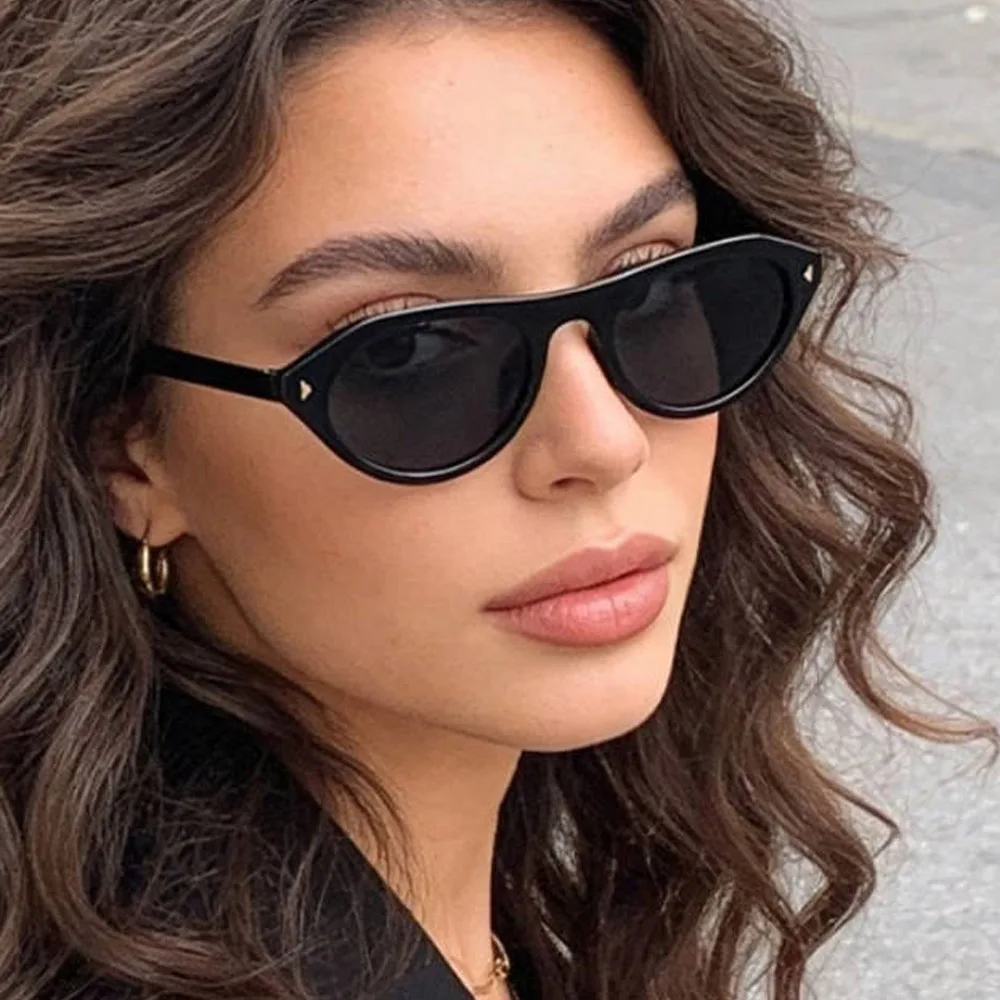 Punk-Sonnenbrille mit rundem Rahmen für Damen, Strand-Augenschutz, schwarze Sonnenbrille, Reisezubehör, Retro-Sonnenbrille für Herren im Freien
