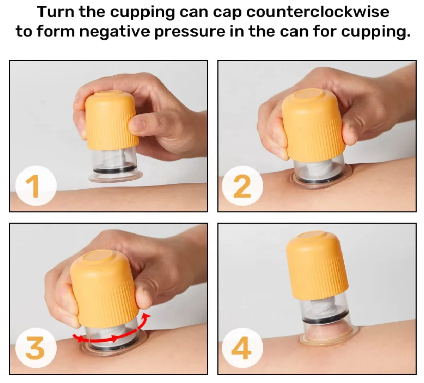 No Fire China Traditional Health Care Pressure Hijama Cupping Cups Device Therapy Massager Beauty Salon Treatment