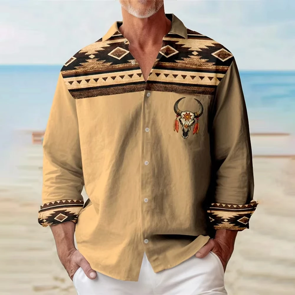 الرجال خمر قميص الدنيم نمط روز أنيقة طويلة الأكمام قمصان هاواي الرجال النساء أزياء الأساسية قميص الأزهار التلبيب بلوزة #4