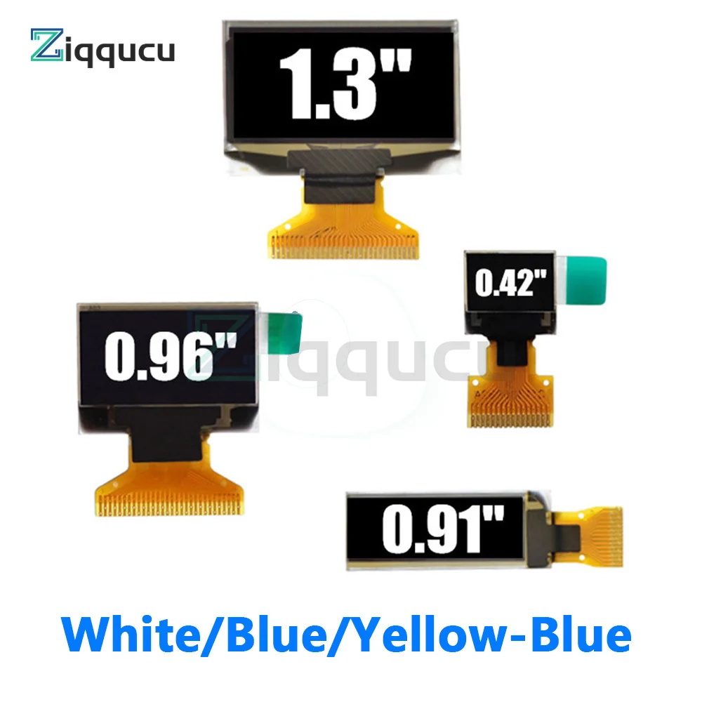 0.42 0.91 0.96 1.3 Inch OLED Display LCD Blue White LCD Screen Display Module OLED Module 0.42'' 0.91'' 0.96'' 1.3'' For Arduino