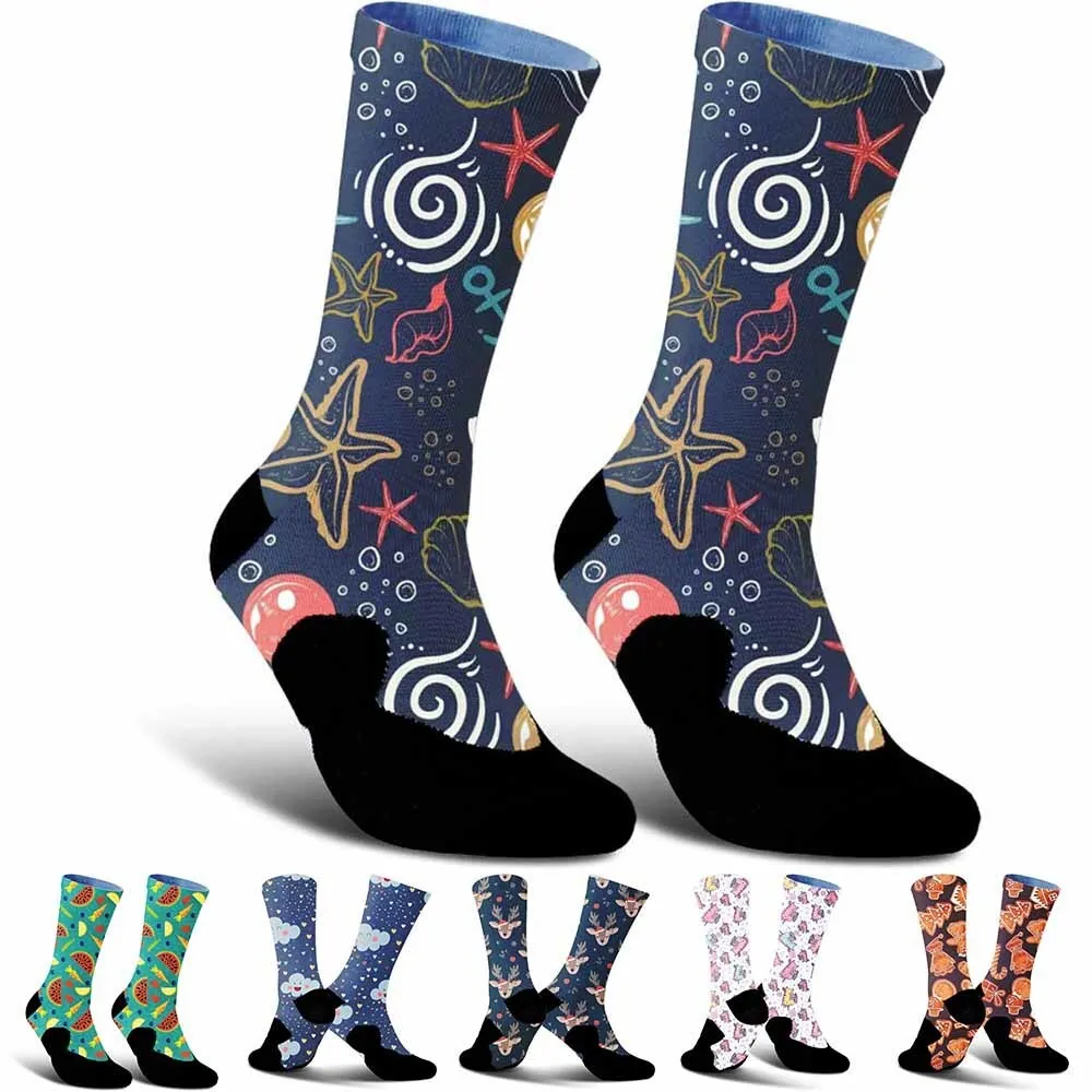 

2025 New Beautiful Underwater World-Pattern Unisex Cycling Socks – Breathable, Durable & Moisture-Wicking