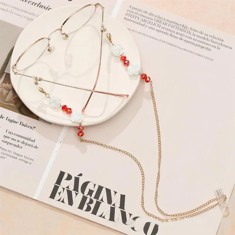 Mask Chains Retro Mask Hanging Rope Anti-lost Hanging Neck Accessories Sunglasses Rope Chain Solid Color Bohemian Glasses Chain