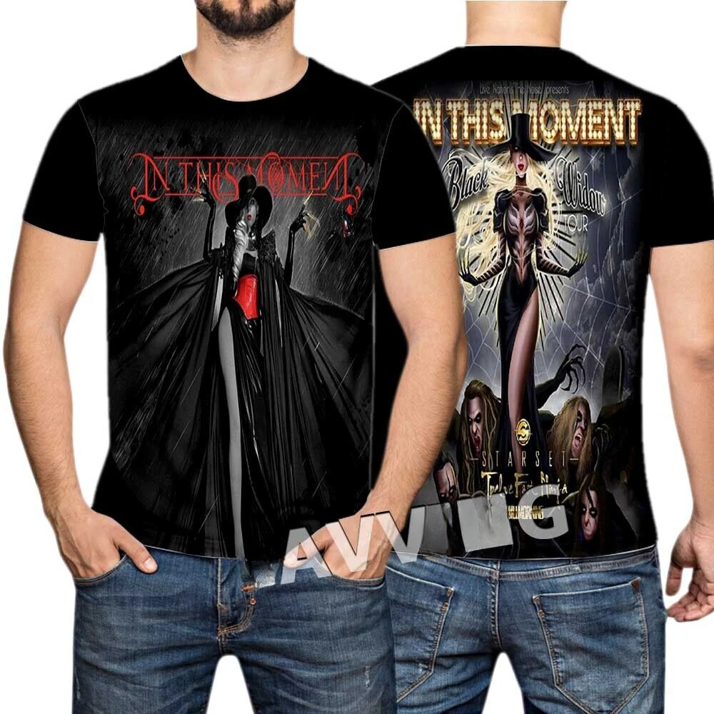 في هذه اللحظة، تي شيرت كاجوال بأكمام قصيرة مطبوع ثلاثي الأبعاد للنساء/الرجال