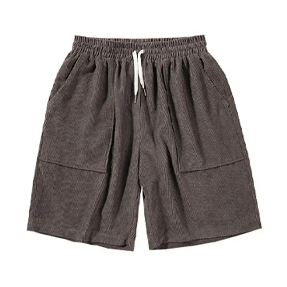 

Повседневные летние мешковатые брюки, мешковатые брюки с большими карманами, новые прямые брюки длиной до колена из легкой ткани, стиль