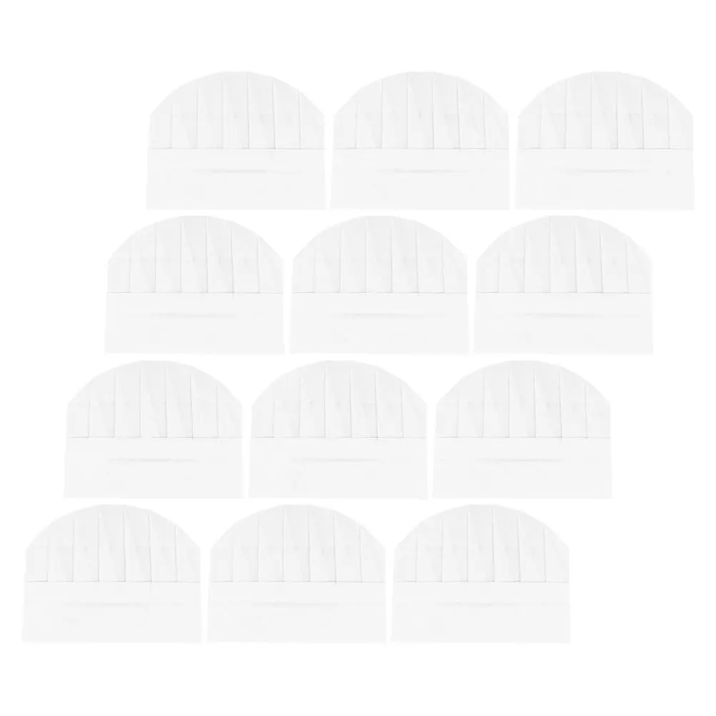 12 stuks koksmuts papier lichtgewicht wegwerp kookhoeden voor keukenwerken uniform eenvoudige ademende kleine petten
