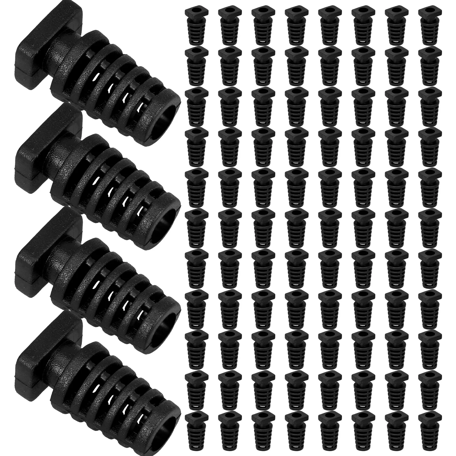 

100pcs Wire Protector Cable Gland Strain Relief Connector ABS Material Electrical Wire Fittings Cord Grip Sleeve Cover Home