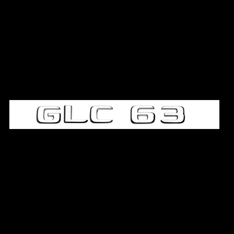 لمرسيدس بنز فضي أسود X253 C253 GLC43 GLC63 GLC63s GLC 63 S AMG شعار V8 BITURBO 4MATIC 4MATIC + شعارات شارات