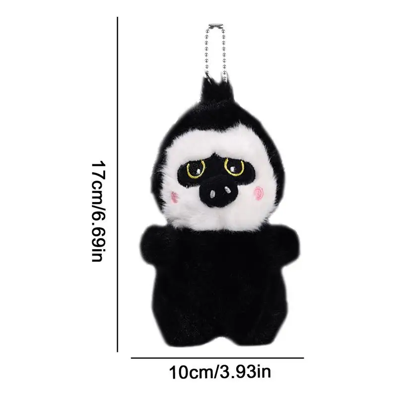 Plush Doll Pendant Funny Plush Doll Bag Charm Monkey Shape Cute Doll Shoulder Bag Pendant For Backpacks Shoulder Bags Purse Bag