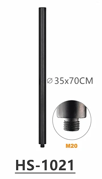 MW Audio Pro luidsprekerstandaard, in hoogte verstelbaar van 82 cm tot 140 cm, voor gebruik op het podium en in de studio.