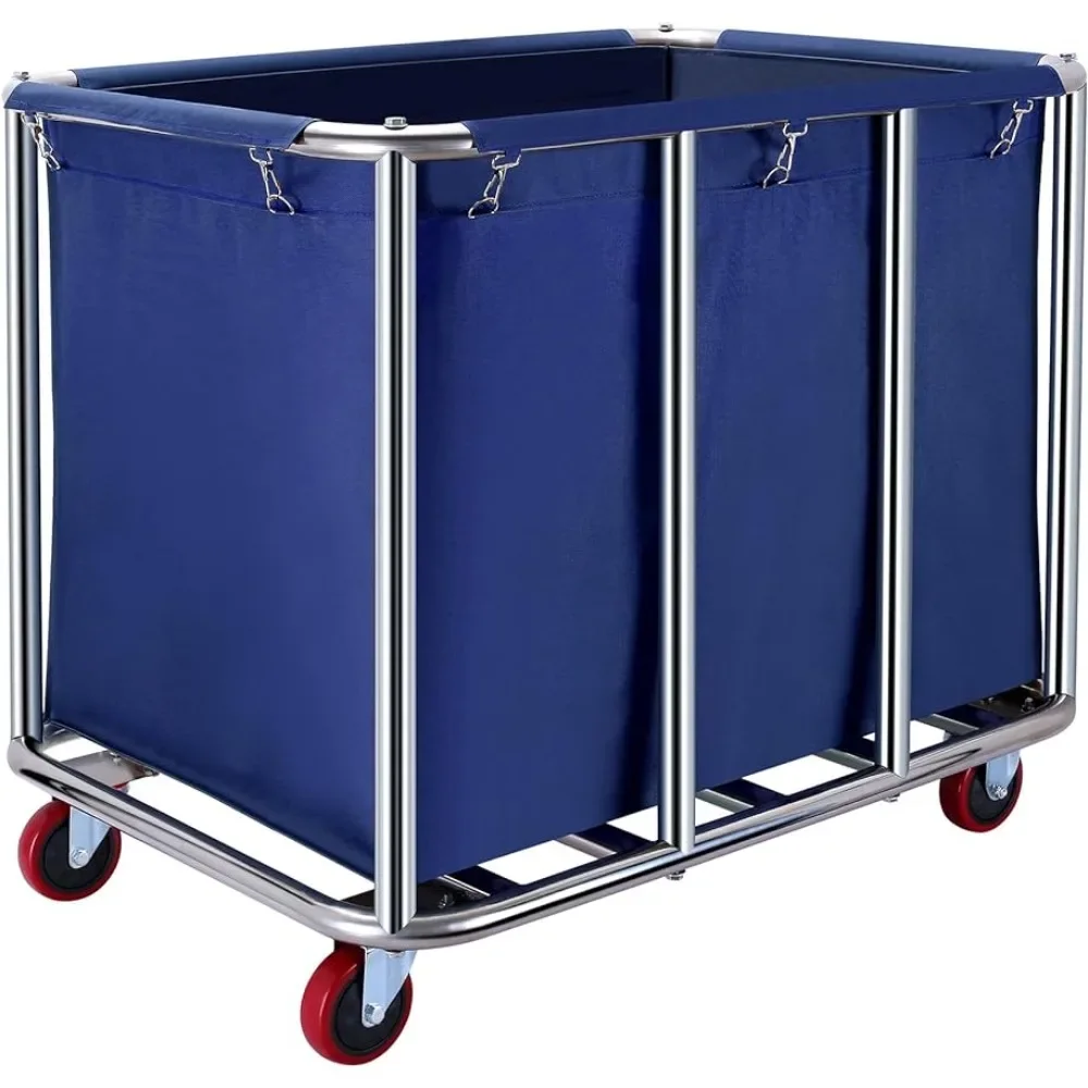 

Commercial Laundry cart with Wheels,400L Large Laundry Basket with Wheels,Laundry Hamper on Wheels Heavy Duty