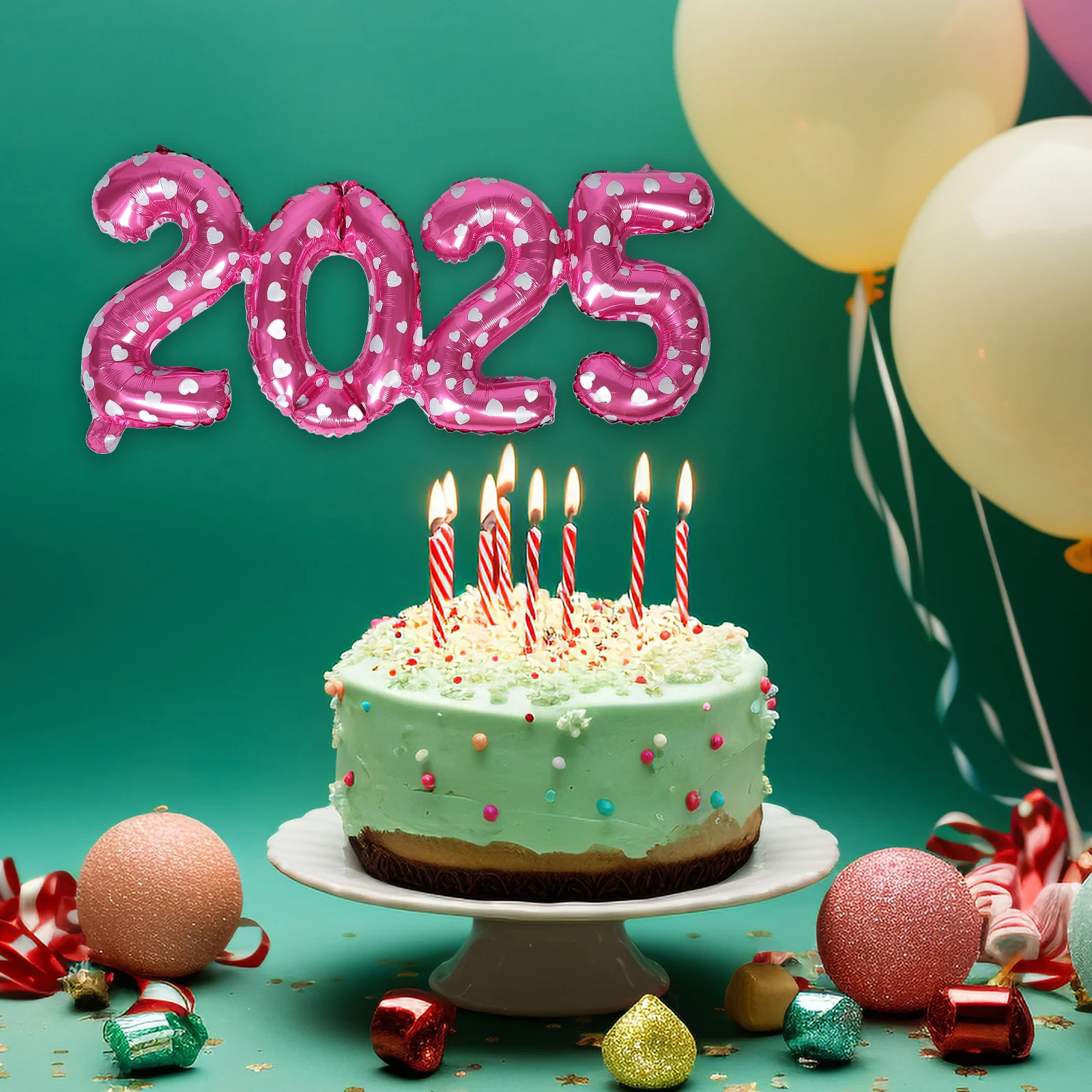 

2025 Number Balloons Crown Foil Decorations Aluminum 36 Inches New Year Party Supplies Graduation Celebration nament Inflate