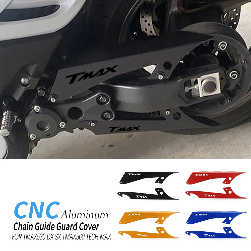 

T-MAX 530 T-MAX 560 Chain Guide Guard Cover Protector For YAMAHA TMAX530 DX SX TMAX560 TECH MAX 2017 - 2021 2022 2023 2024 2025