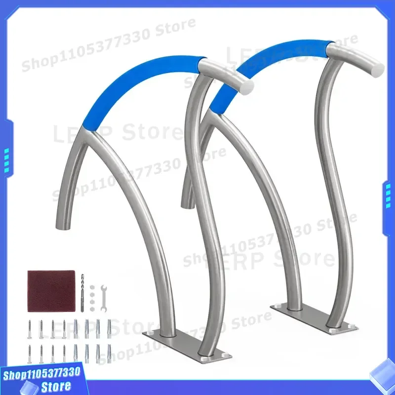 Heavy Duty 304 Stainless Steel Swimming Pool Escalator 3 Steps Load Bearing Stair Ladder for Inground Pools 30x30cm Size 3
