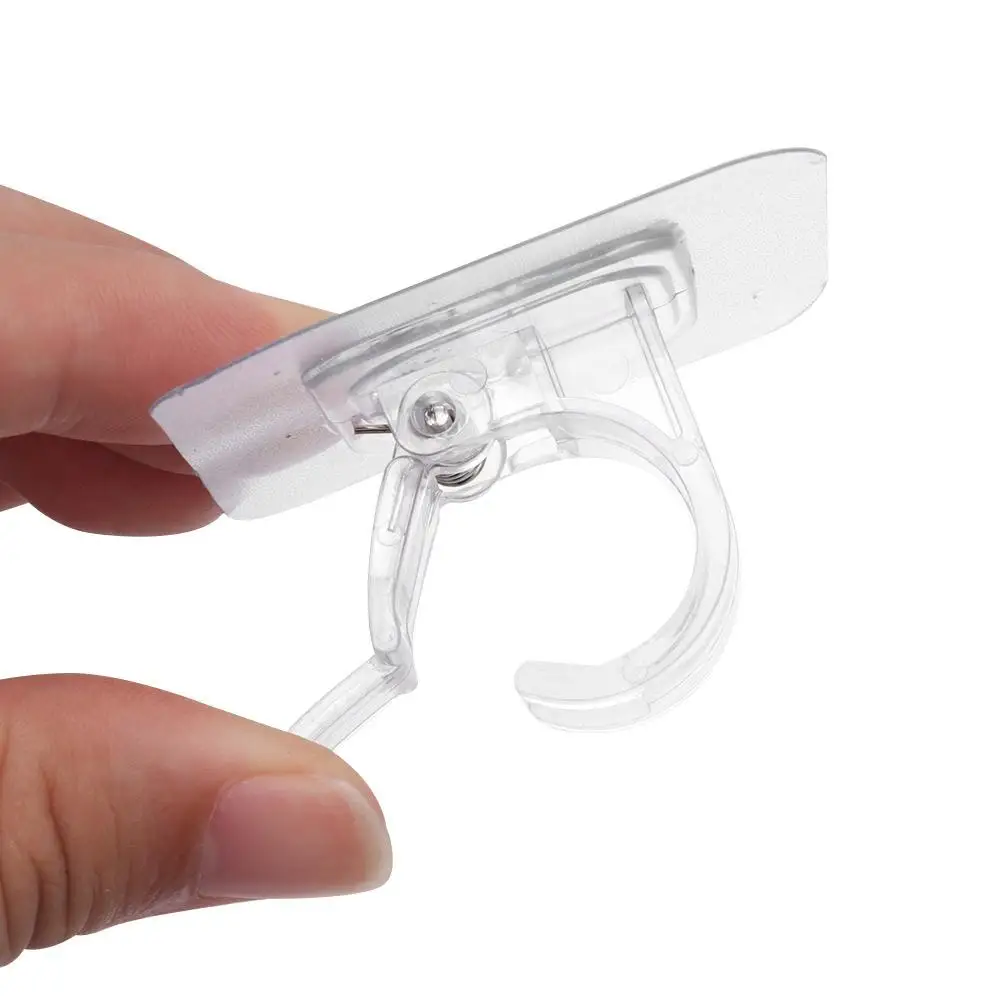 Porte-Rideau Auto-Adhésif Transparent, 6 Pièces, Nouvelle Collection