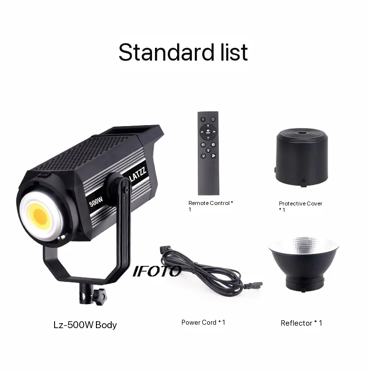 LATZZ 500W Live Fill light LED Light 220V Professional Studio Video Light For Outdoor Shooting Live Short Video