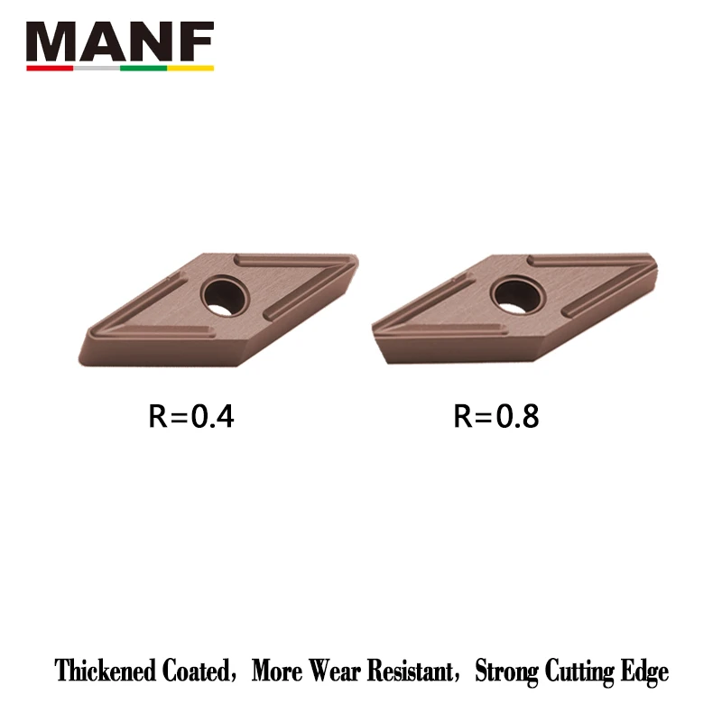 MANF VNMG160404  VNMG160408  In Turning Tool Insert Carbide lathe cutter Inner Hole CNC Blade For Steel MVJN MVVN Holder