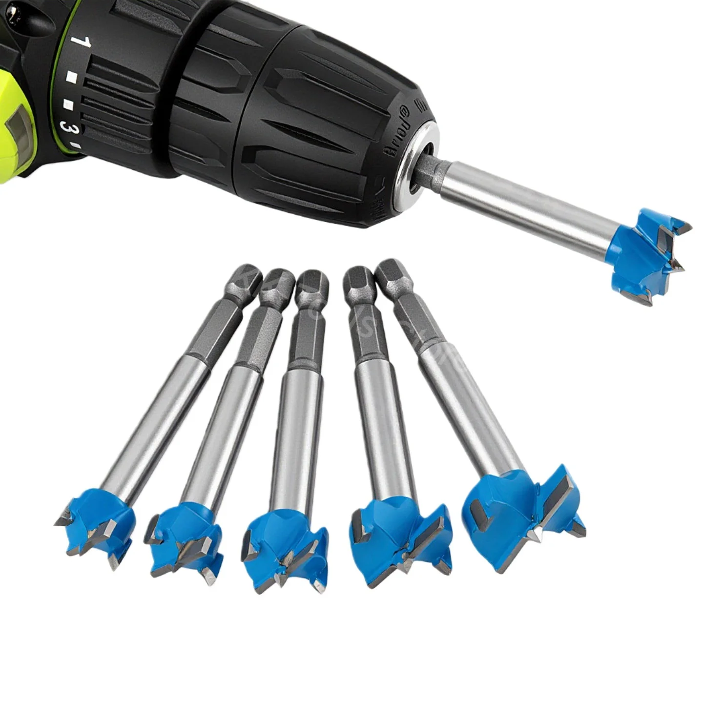 6個入り-15-16-18-20-22-25mm-フォルスナー-ドリルビット-超硬チップ付き-硬材用-木工穴あけ-ホールソーセット-木工用ルータービット