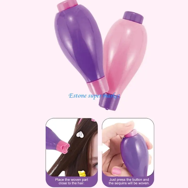 090B Ambachtelijke haarversieringsstempelset voor meisjes vanaf 6 jaar Veilig herbruikbaar haardecoratiespeelgoed voor