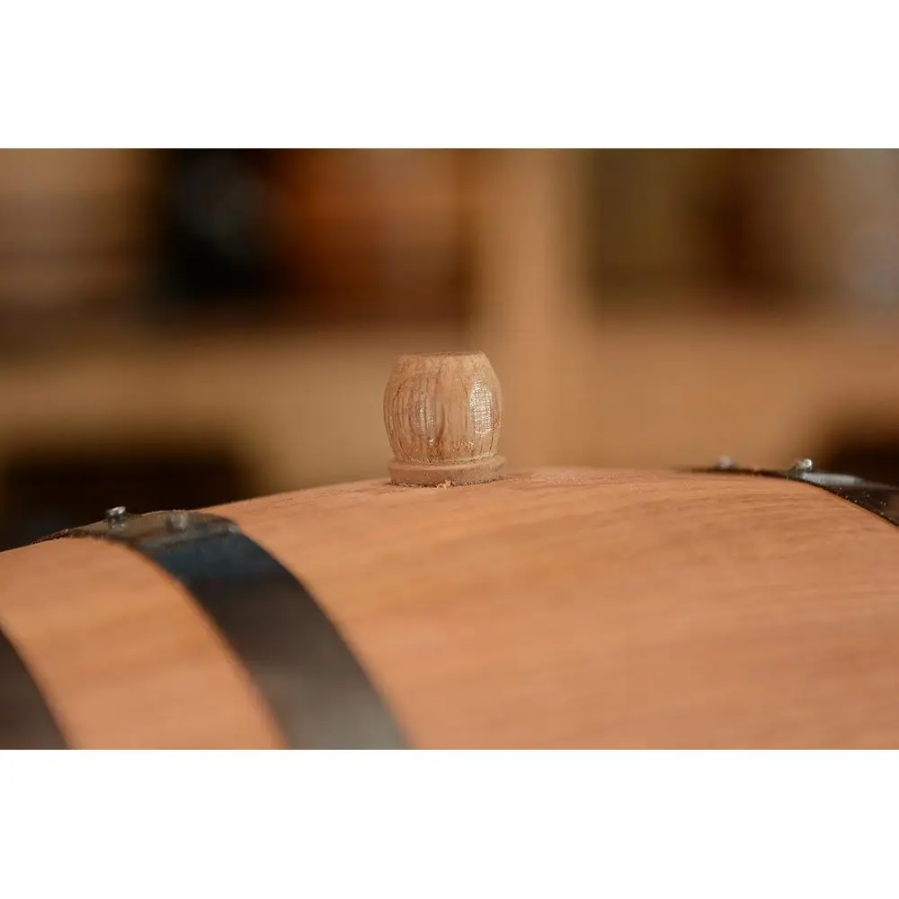 Custom American White Oak Bourbon Aging Barrel - Oak Barrel Aged (5 Liters, Black Hoops)