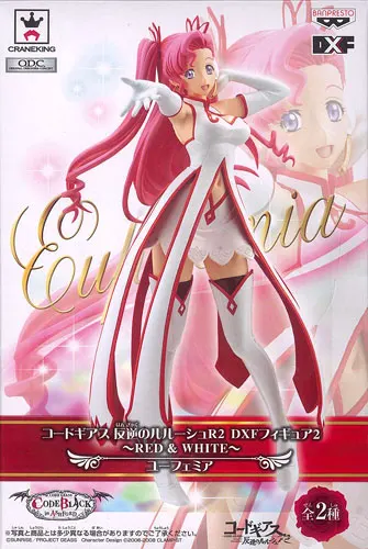 نموذج شخصيات الأكشن الأصلي DXF Code Geass Lelouch of The Rebellion Koneria·Ri·Buritania Euphy Knight of Seven باللون الأحمر والأبيض
