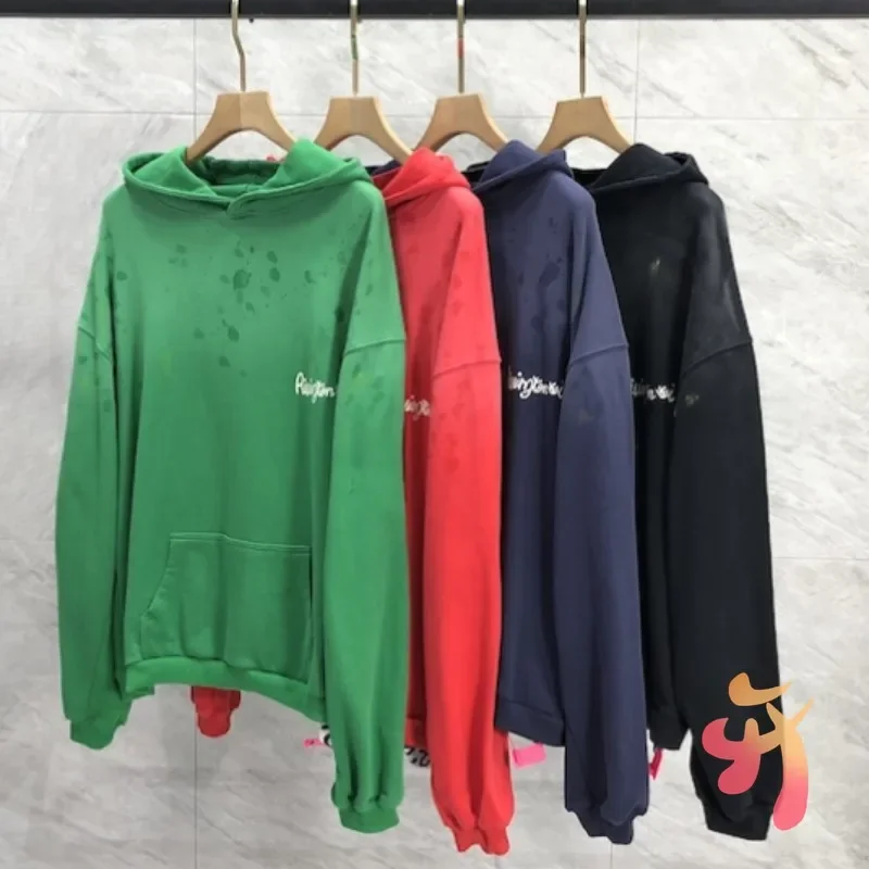 

Oversized RRR123 Hoodies Vinatge Washed Gradient Splashing Ink Speckle Hooded Sweatshirts Men Women Casual Loose Hoodys