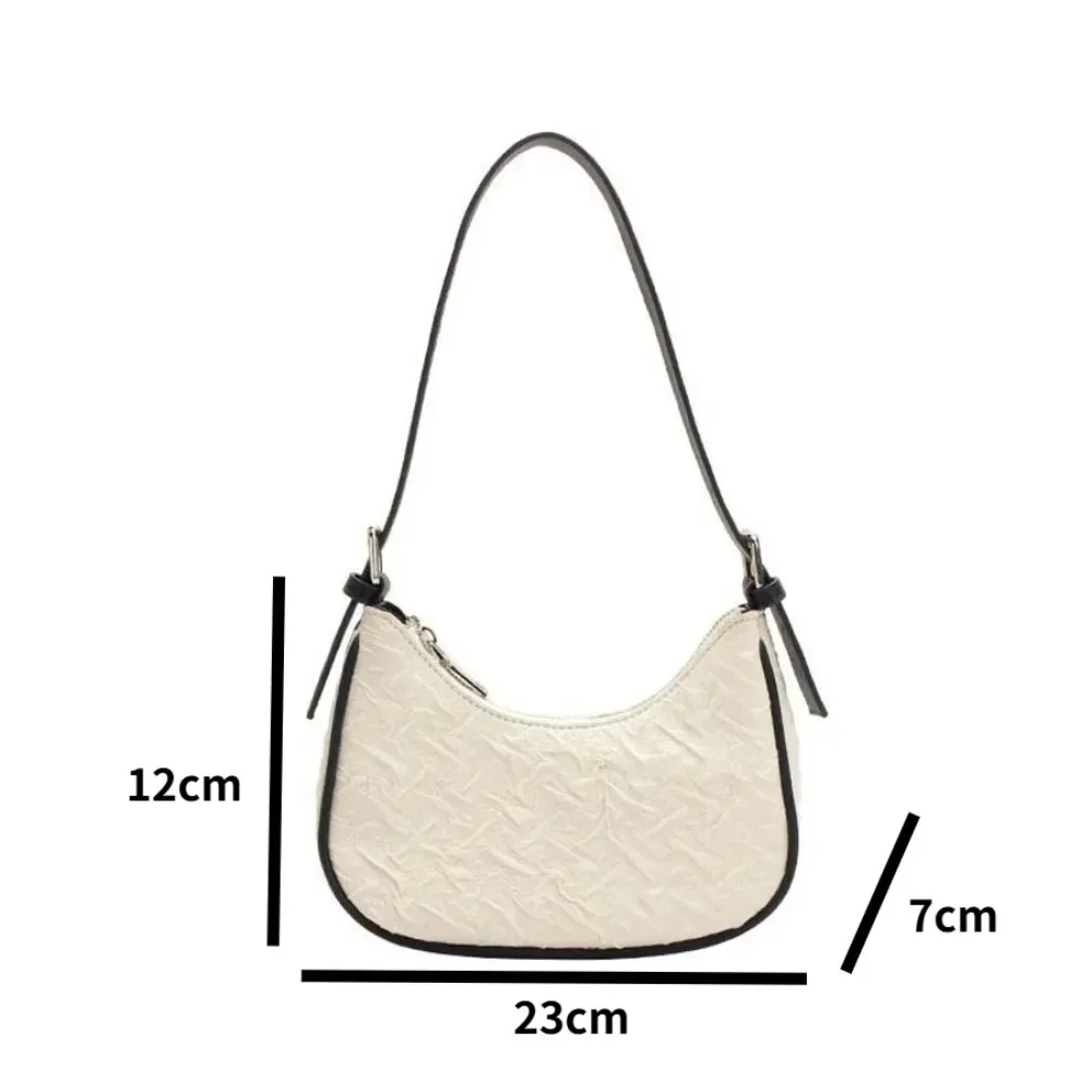 Original design advanced sense this year's popular pleated bag female summer niche design crescent bag underarm bag shoulder