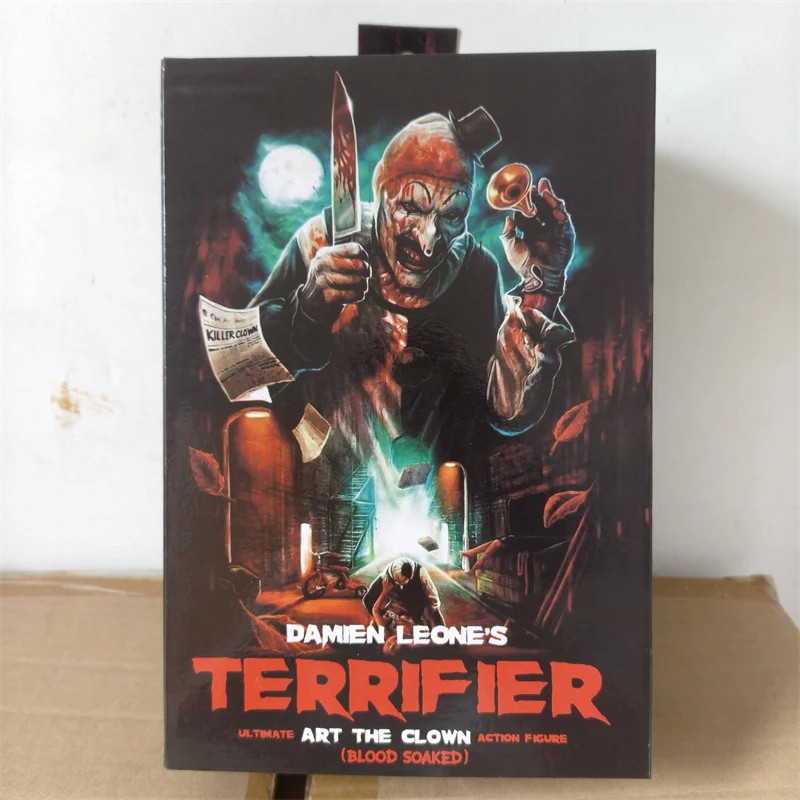 Nueva Figura de NECA Art The Clown, Figura de Damien Leone de Terrifier, Figura de Acción BLOOD SOAKED, Modelo KO, Juguetes Articulados, Regalos