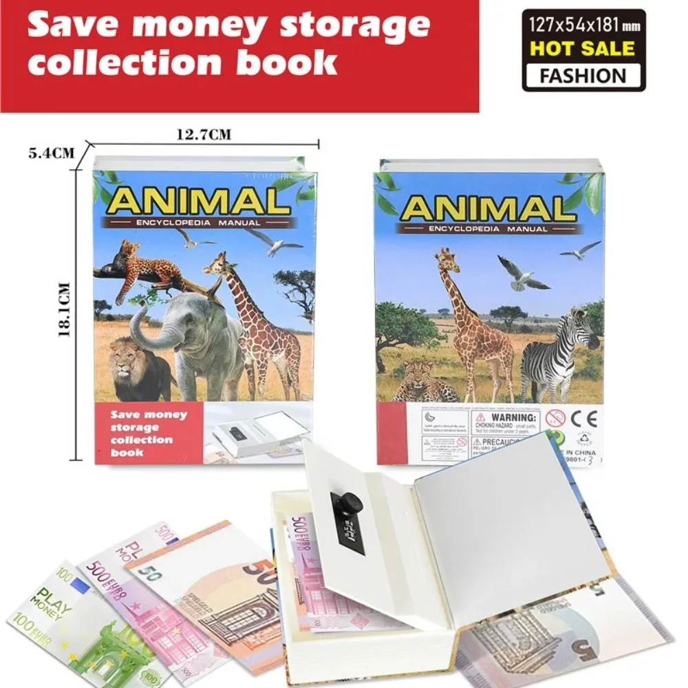 Student Gift Dictionary Mini Safe Box Book Hidden Password Lock,Coin Bank Card Jewellery Private Diary ABS Storage Box Locker #S