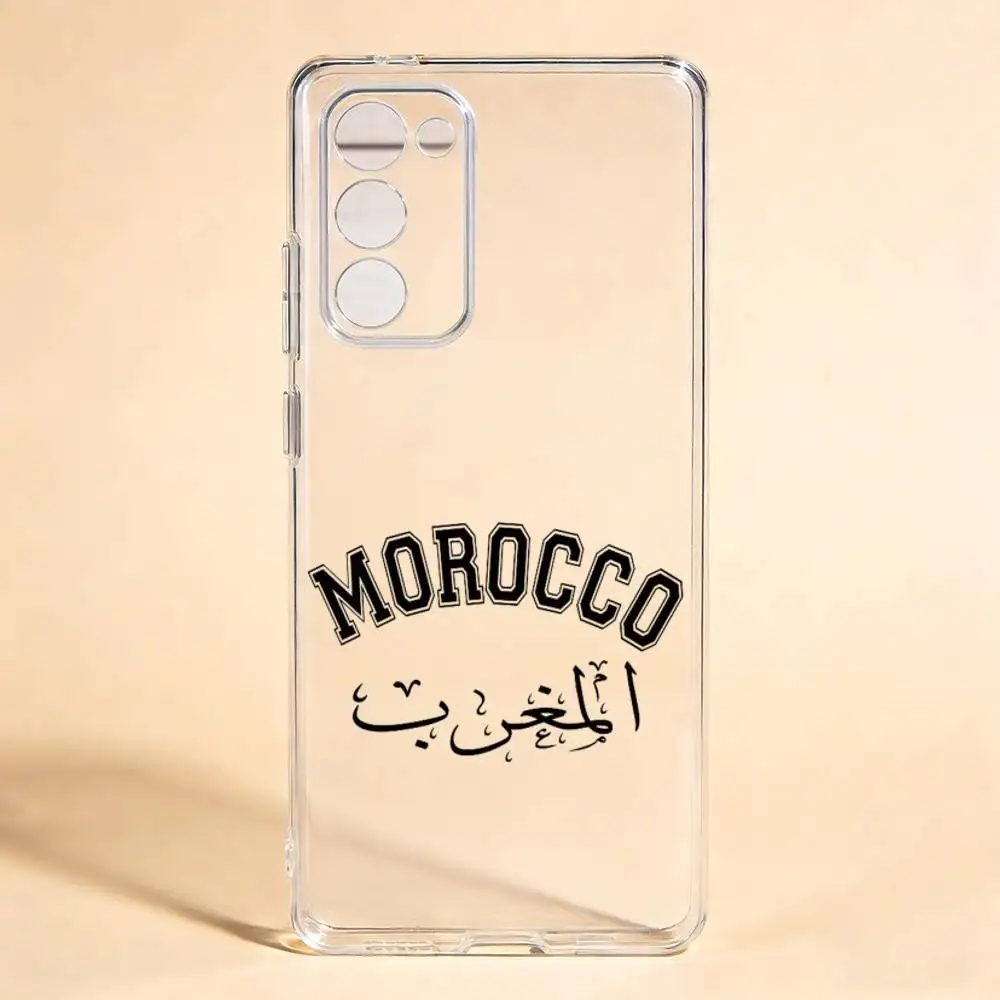 Morocco Pride Morocco Flag  Phone Case For Samsung Galaxy S24 S25 S23 S22 S21 Transparent Cover Case