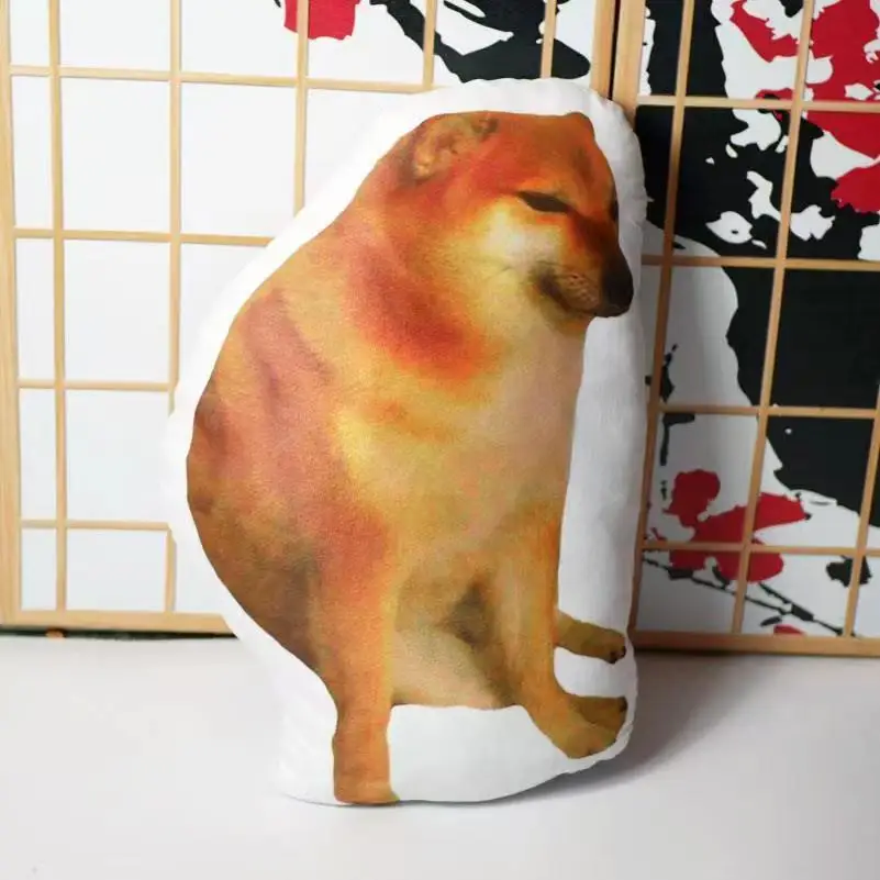 Almohada de felpa para perro, cojín de doble cara, cosplay, regalo de cumpleaños