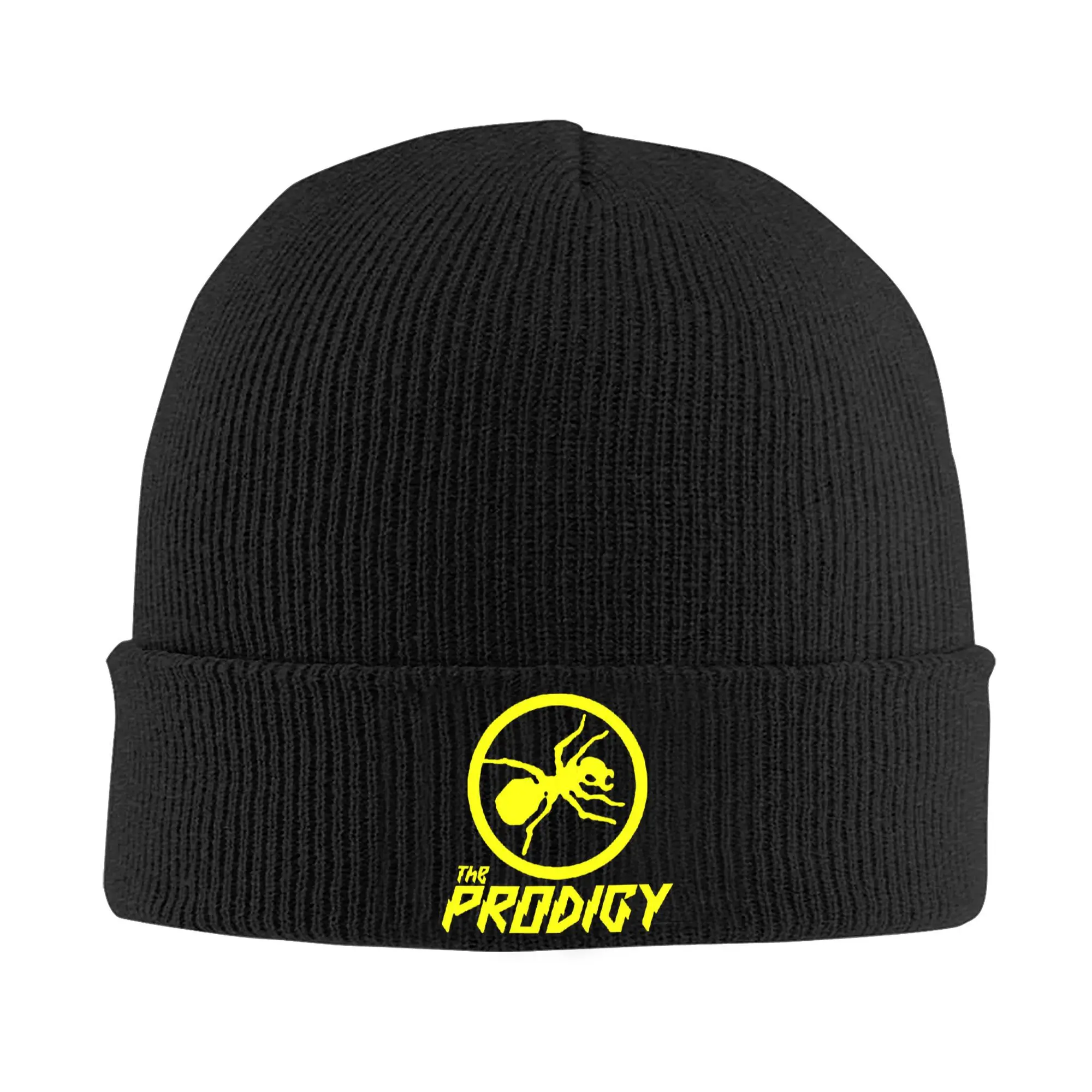 The Prodigy Music Band  Logo Knitted Caps for Women Men Beanies Autumn Winter Hats Acrylic  Crochet Cap