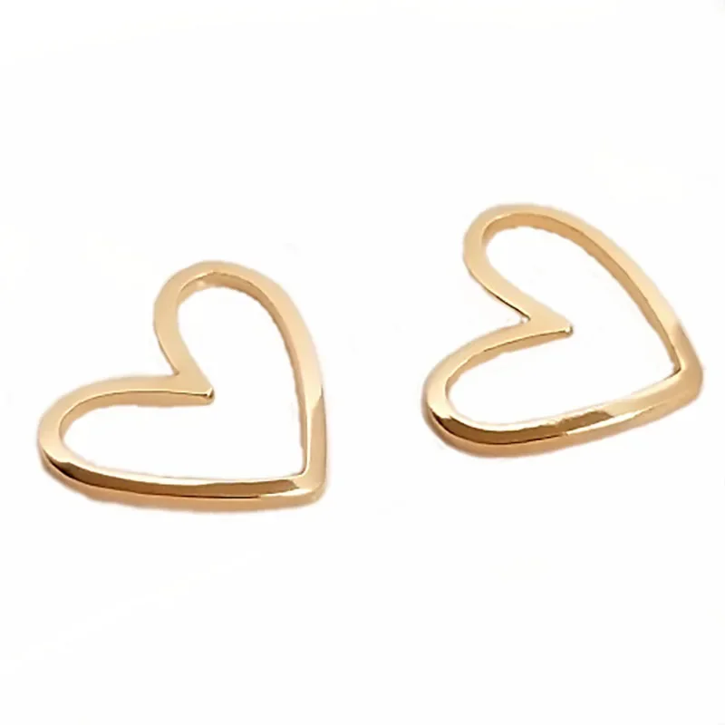 

WZNB 10Pcs Gold Plated Hearts Frame Charms Geometry Pendant Connector for Jewelry Making Handmade Necklace Diy Accessories