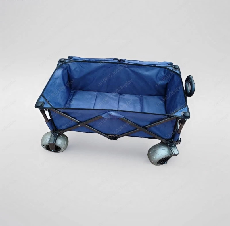 Balloon Wheel Outdoor Folding Cart Camping Cart Camping Cart Fishing Beach Folding Big Wheel Small Puller