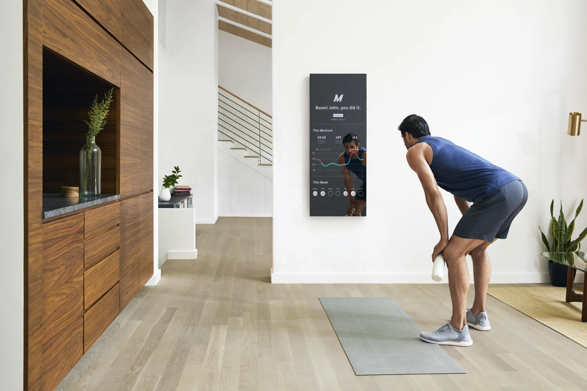 Smart Fitness Mirror Android Touch Screen Smart Mirror Display