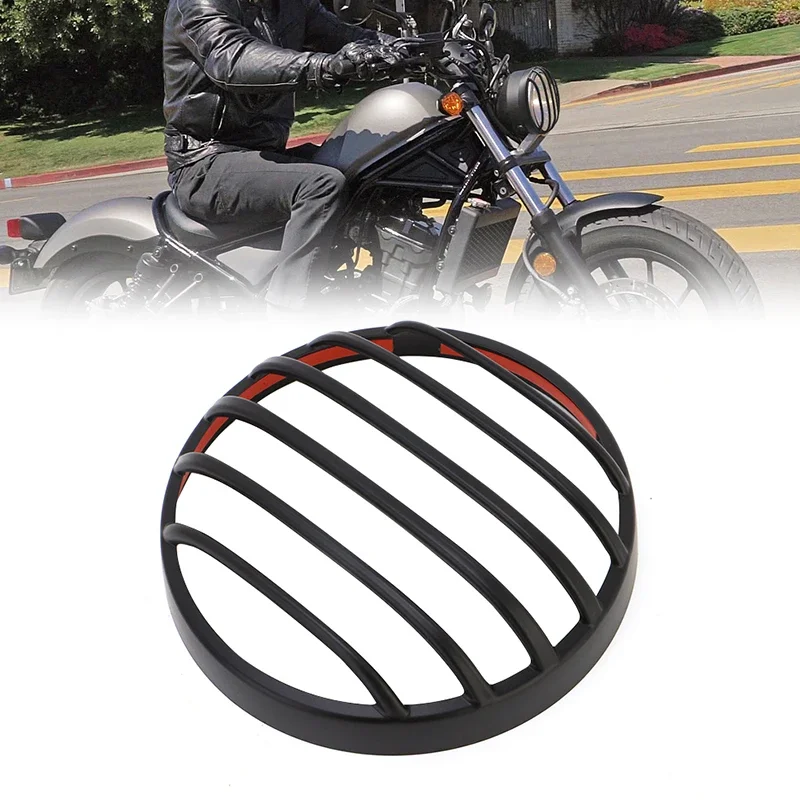 

Motorcycle Headlight Grill Cover ABS Cover Lamp Mask Protector For Honda Rebel CMX 500 300 2017-2022