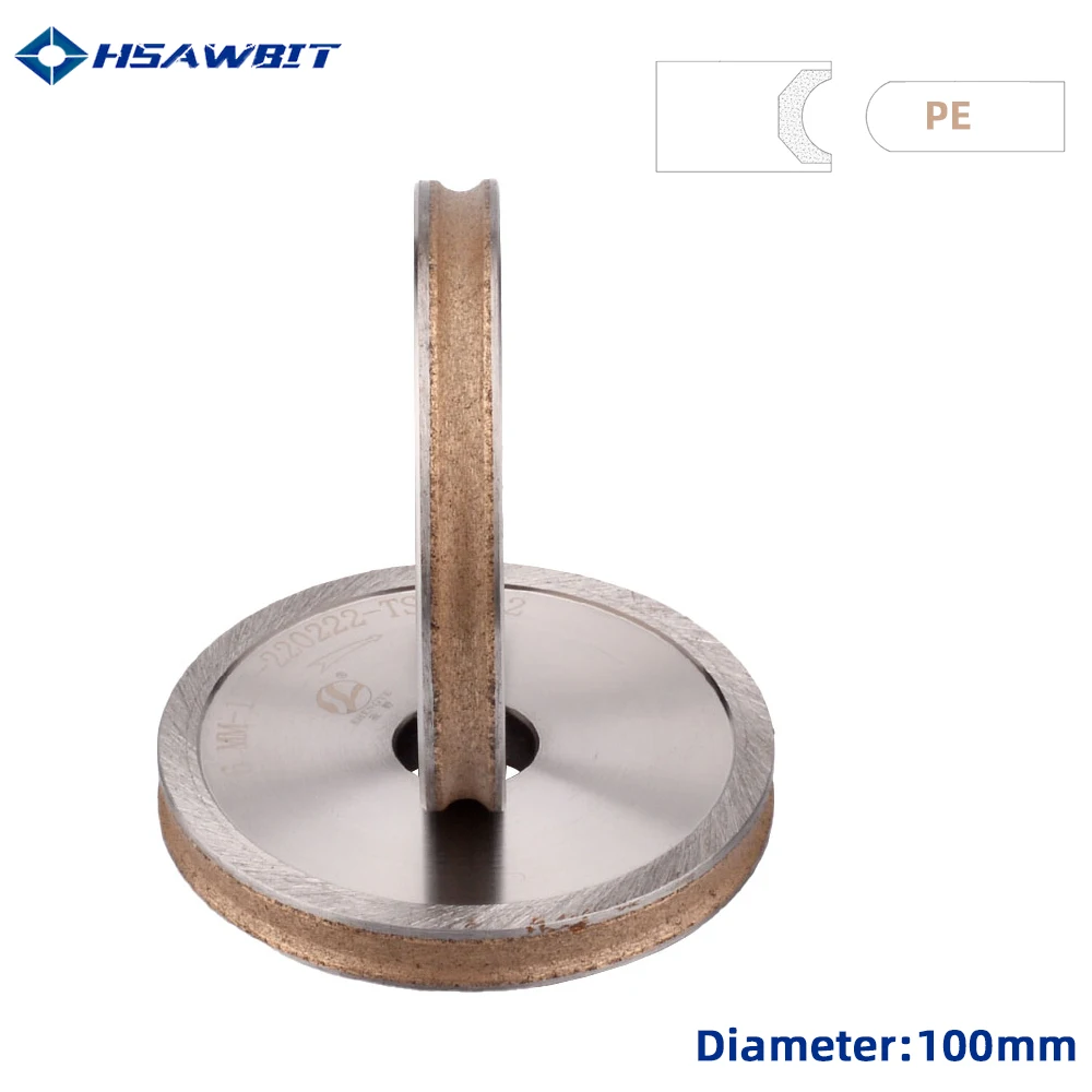 100x22xPE3/4/5/6/8/10/12/15/19/20mm Pencil edge Peripheral Daimond wheels,For Glass grinding machine