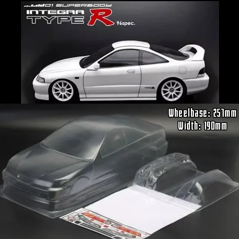 

1/10 шт. RC Shell Body DC2 Intergra Type-R, ширина 190 мм, абажур, прозрачный корпус для Turing Dirft mst yokomo hpi hsp