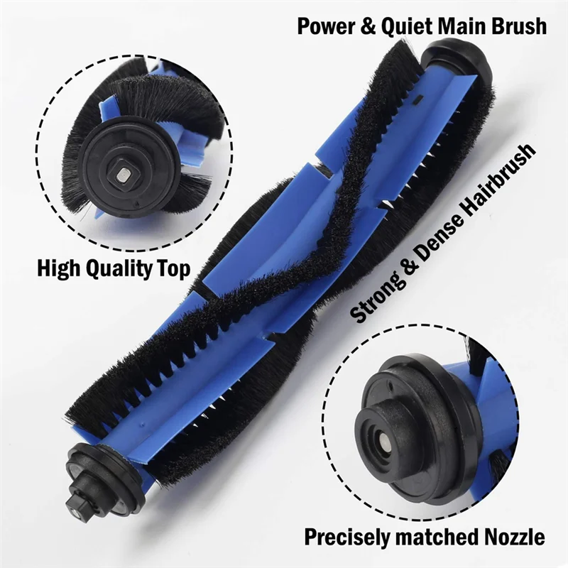 ABZA-2Set ملحقات المكنسة الكهربائية استبدال طقم قطع غيار ل Eufy Robovac L70 الهجين جهاز آلي لتنظيف الأتربة