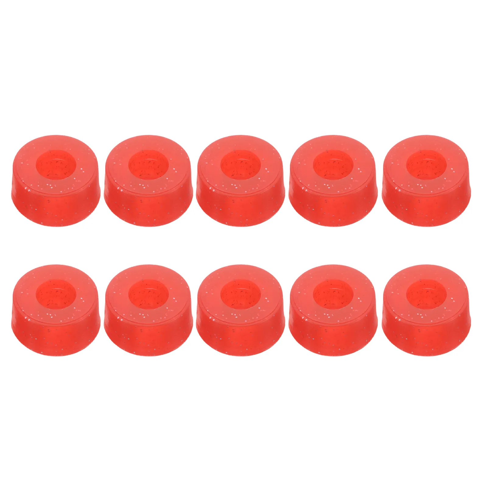 

10Pcs Skateboard Shock Absorbers PU Bushings 95A Hardness Longboard Impact Protection Roller Skate Cushions Quad Skate Cushions