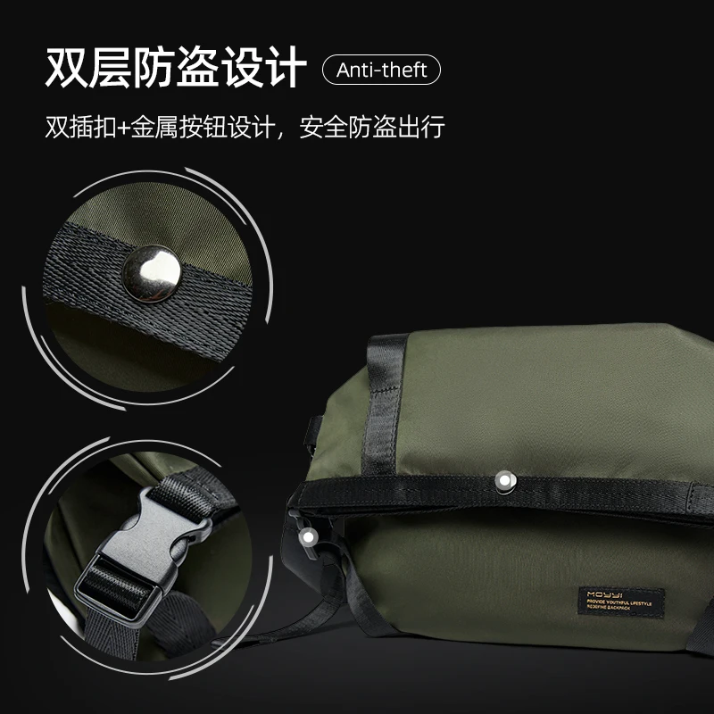MATE ELAN Waterproof Sling Bag for Men, Crossbody Bag Fit 7.9 inch iPad, Japanese Shoulder Bag for Travel Sport