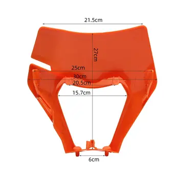 Motocyklová maska světlometu Enduro pro KTM EXC, příslušenství XC, SX, SXF, XCW 125 až 500 SMR 2021 2022, plastová sada pro motokros a enduro 8 nejlepší prodej Maska světlometů KTM Duke 200 - №3